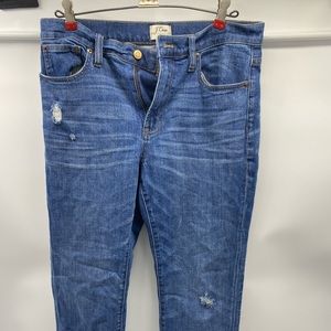 J.Crew Vintage Straight Women's Denim Jeans, Size 28, Raw Hem - Preowned